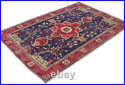 3X5 Handmade Wool Vintage Floral Traditional Oriental Rug Boho Carpet 3'2X4'9