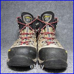 Asolo Fugitive GTX Hiking Boots Mens 9 Tan Black Red Waterproof Outdoor Trail