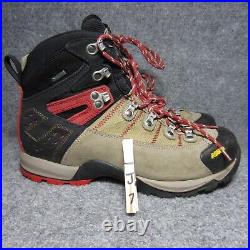 Asolo Fugitive GTX Hiking Boots Mens 9 Tan Black Red Waterproof Outdoor Trail