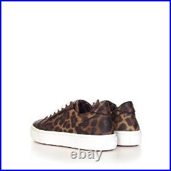 CHRISTIAN LOUBOUTIN 795$ Leopard Pattern Leather Vieirissima Low Top Sneakers