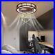 Caged Low Profile Ceiling Fan Lamp Neo-chinese Ceiling Fan Light +Remote Control