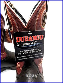 Durango Lady Rebel DRD0408 Womens Brown Red Western Boot Size 8.5 M