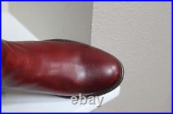 FRYE sz 6 Melissa Tall Riding Boot Redwood Brown Low heel Shoes