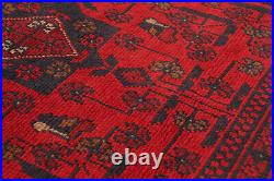 Hand-Knotted Geometric Carpet 4'0 x 6'5 Traditional Wool Area Rug