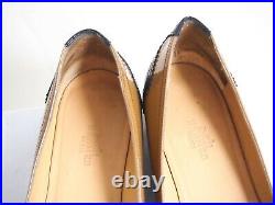 Hermes Flats Low Heel Pump Red Brown Patent Leather Women Size US 7 EU 37 $720