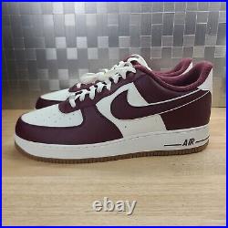 Mens Size 14 Nike Air Force 1 Low'07 LV8'College Pack Night Maroon' Dq7659-102