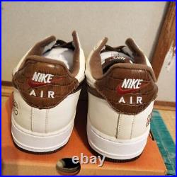 NIKE AIR FORCE 1 LOW NYC CROC WHITE BISON BROWN 306509-121 DS VINTAGE withbox 10.5
