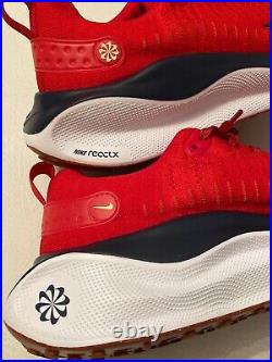 New Nike Reactx Infinity Run 4 Red Navy White Running Shoes Dr2665-600 Mens Sz 9
