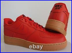 Nike Air Force 1 Low ID Nike By You Red-gum Brown Sz 11.5 Ct7875-994