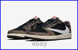 Nike Air Jordan 1 Low OG SP TRAVIS SCOTT size 12.5 Black Red Mocha. CQ4277-001