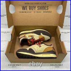 Nike Air Max 1 / CJ BAROQUE BROWN 2022 Size 5.5 DO9392 200 (2939-5)