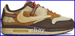 Nike Air Max 1 /CJ x Travis Scott Baroque Brown Lemon DO9392-200 Men's 10.5