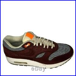Nike Air Max 1 Houndstooth Bronze Eclipse Suede CT1207 200 Shoes Size 7.5 RARE