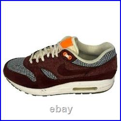 Nike Air Max 1 Houndstooth Bronze Eclipse Suede CT1207 200 Shoes Size 7.5 RARE