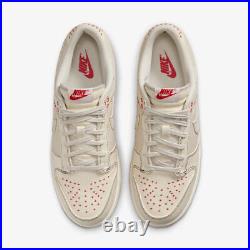 Nike Dunk Low Beige Red Shoes DV0834-100 Size 5-12