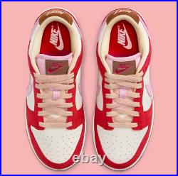 Nike Dunk Low PRM Shoes'Bacon' Red Brown Sail FB7910-600 Women's Sizes