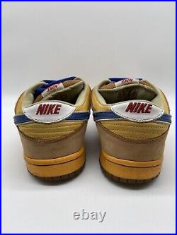 Nike Dunk SB Low Premium Newcastle Brown Ale Gold Blue Red 313170-741 Size 8.5