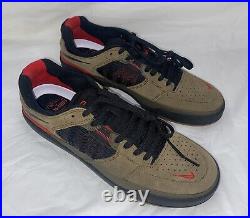 Nike SB Ishod Wair Light Olive Reverse Swoosh Skate Shoes Men's Size 9.5