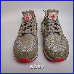 Nike Sportswear Air Huarache Flat Spin Beige Crimson Red 318429-226 Men's 11