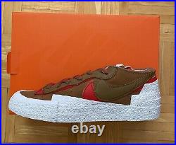 Nike x Sacai Blazer Low British Tan DD1877-200 Size 11.5