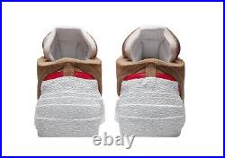 Nike x Sacai Blazer Low British Tan DD1877-200 Size Men's 6/ Women's 7.5