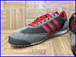 RARE? ADIDAS Dragon Chocolate Brown Red Sneakers Men's Shoes Sz 11 2011 V24706