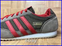 RARE? ADIDAS Dragon Chocolate Brown Red Sneakers Men's Shoes Sz 11 2011 V24706