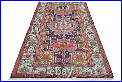 Rare Tribal Geometric Home Studio Office 4X7 Oriental Rug Farmhouse Wool Carpet