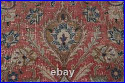 Red/ Brown Semi-Antique Floral Traditional 6x9 Area Rug Wool Handmade Carpet