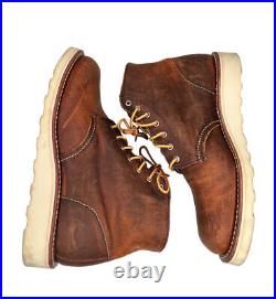 Red Wing Boots 3451 6'' Round Toe Copper Rough & Tough Women's Size 9B