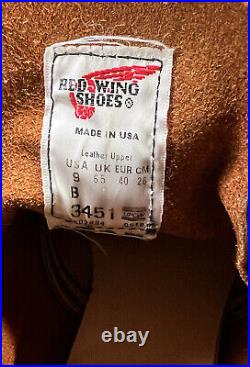 Red Wing Boots 3451 6'' Round Toe Copper Rough & Tough Women's Size 9B