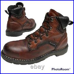 Red Wing Dyna Force Brown Oiled Leather Steel Toe Safety EH Work Boot 9.5 1/2 EE