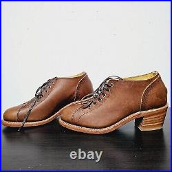 Red Wing Heritage Faye Block Heel Boots Booties in Brown, Size 6.5 B AMAZING