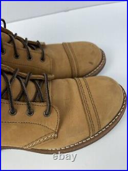 Red Wing Iron Ranger 3367 Honey Womens Nubuck Lace Up Boots Size 8 B