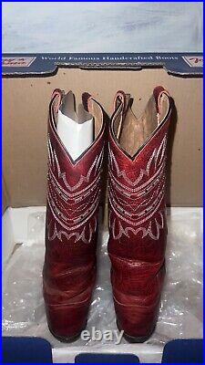 Tony Lama Cowboy boots 8.5 Women red