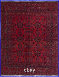 Traditional Hand-Knotted Tribal Carpet 4'11 x 6'2 Wool Area Rug