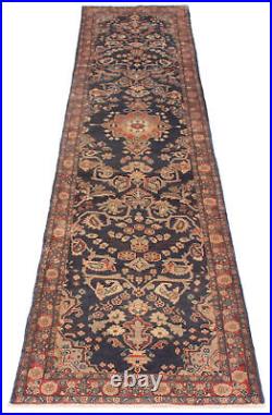 Traditional Vintage Hand-Knotted Carpet 2'8 x 12'4 Wool Area Rug
