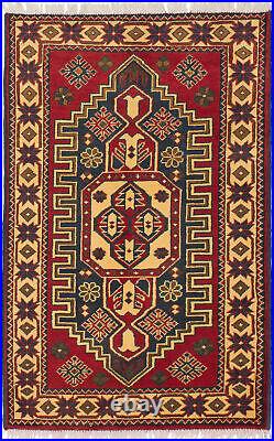 Traditional Vintage Hand-Knotted Carpet 2'8 x 4'3 Wool Area Rug
