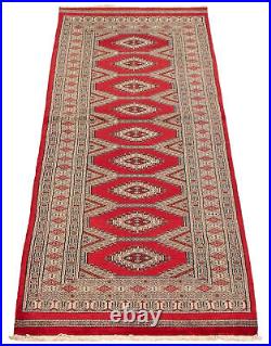 Traditional Vintage Hand-Knotted Carpet 2'8 x 8'2 Wool Area Rug