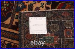 Traditional Vintage Hand-Knotted Carpet 3'10 x 6'11 Wool Area Rug