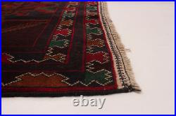Traditional Vintage Hand-Knotted Carpet 3'11 x 6'10 Wool Area Rug