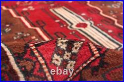 Traditional Vintage Hand-Knotted Carpet 3'11 x 9'2 Wool Area Rug