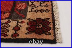 Traditional Vintage Hand-Knotted Carpet 3'1 x 9'9 Wool Area Rug