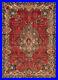Traditional Vintage Hand-Knotted Carpet 4'3 x 6'2 Wool Area Rug