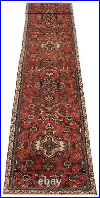 Vintage Hand-Knotted Area Rug 2'5 x 15'10 Traditional Wool Carpet