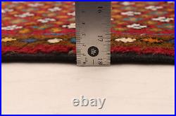 Vintage Hand-Knotted Area Rug 3'1 x 4'7 Traditional Wool Carpet
