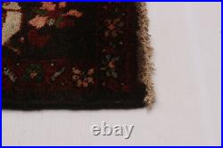 Vintage Hand-Knotted Area Rug 4'1 x 6'5 Traditional Wool Carpet