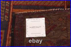 Vintage Hand-Knotted Area Rug 4'1 x 6'6 Traditional Wool Carpet