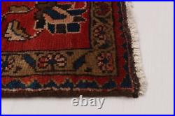 Vintage Hand-Knotted Area Rug 4'6 x 7'3 Traditional Wool Carpet