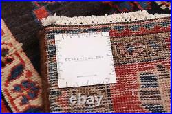 Vintage Hand-Knotted Area Rug 4'6 x 7'3 Traditional Wool Carpet